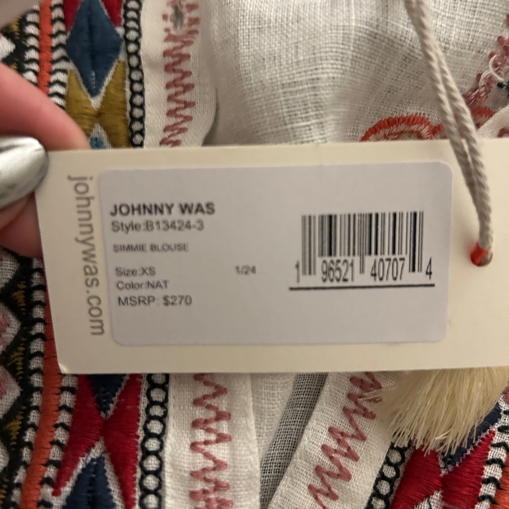 Johnny Was Simmie Blouse Embroidered XS - Picture 2 of 7